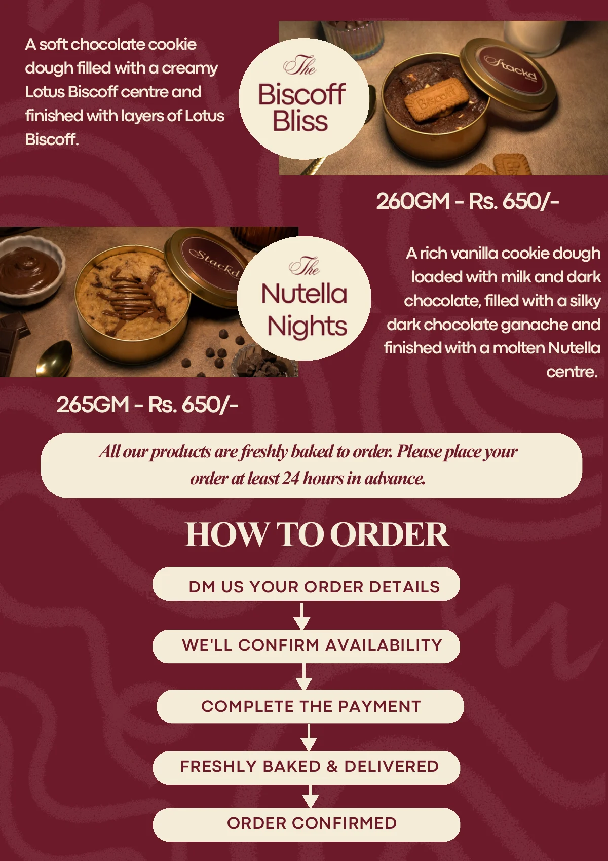 Stackd Bombay menu page 2